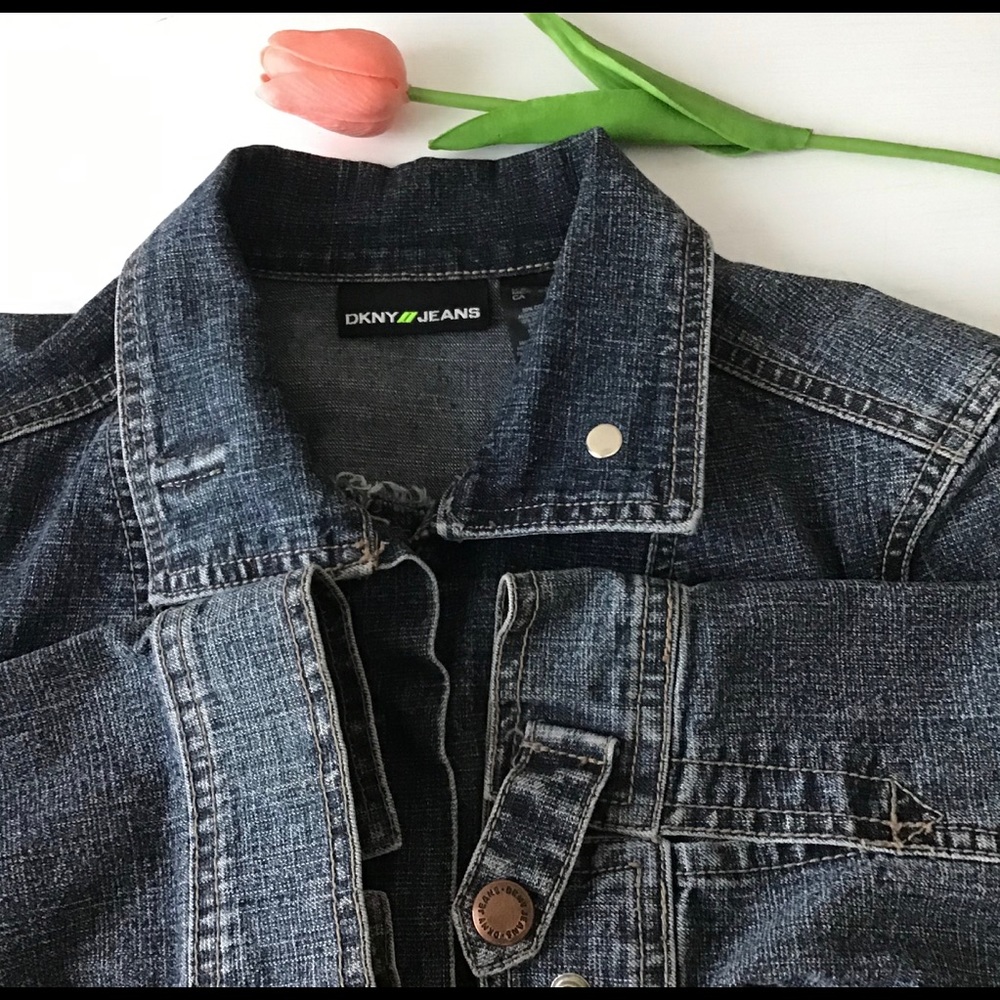 DKNY Jeans Blue denim jean jacket Size XS
